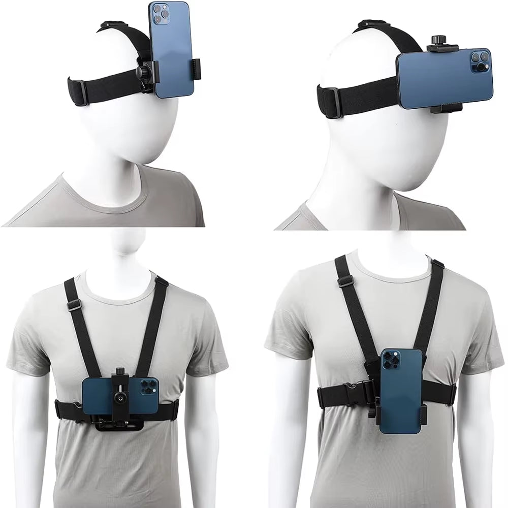 Camera Kit Back+Head Strap (Mobile & GoPro Fit)