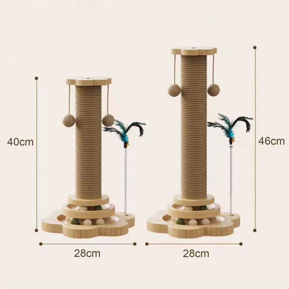 Cat Scratching Post 4-In-1