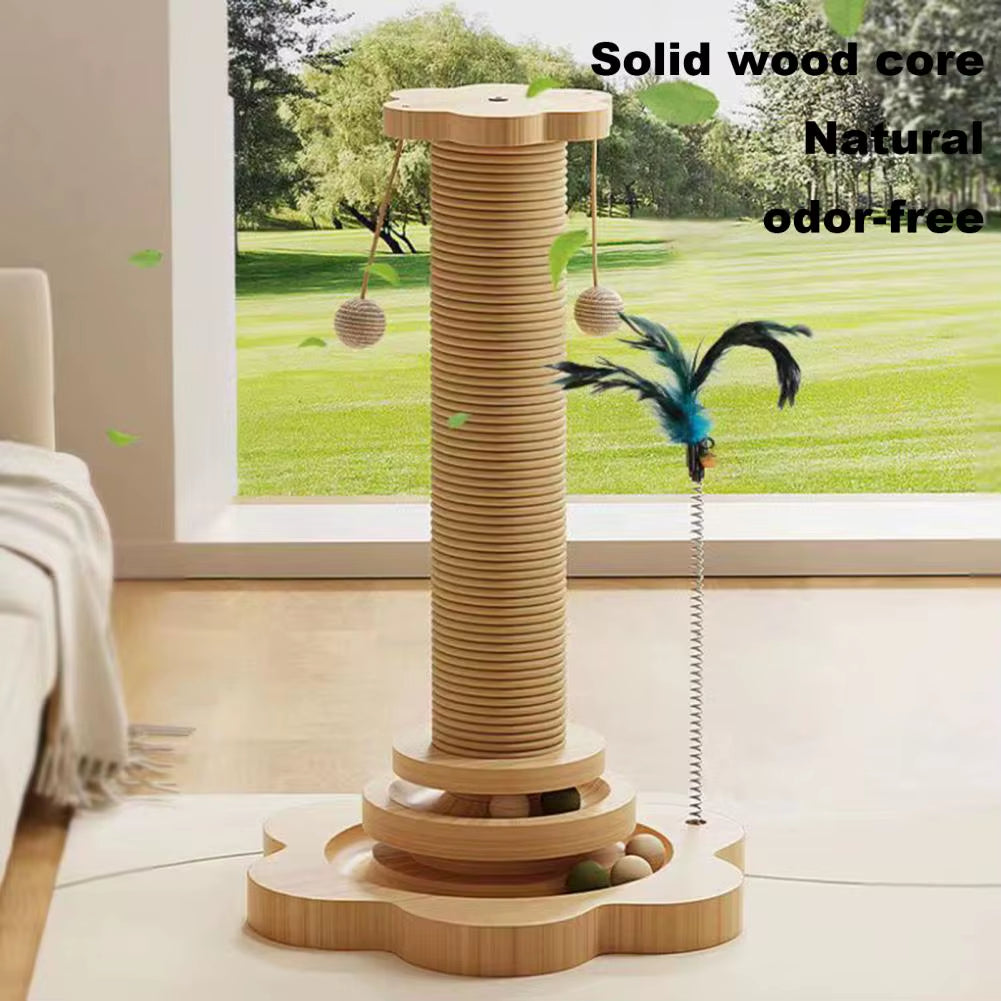 Cat Scratching Post 4-In-1