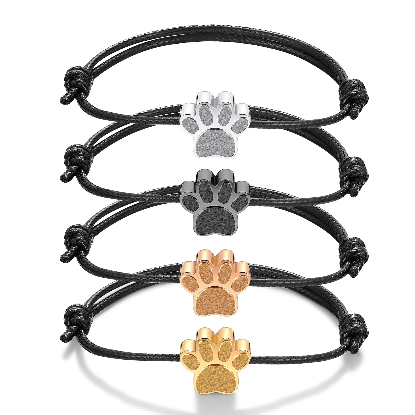 Cremation Bracelet (Stainless Steel Paw Print)