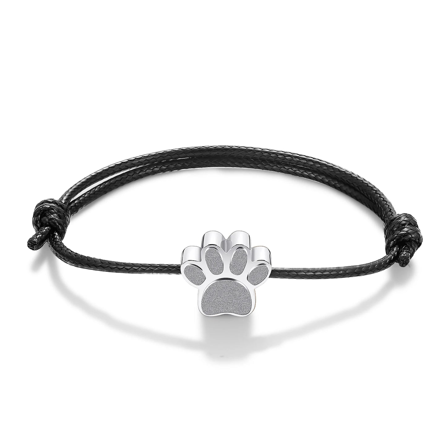 Cremation Bracelet (Stainless Steel Paw Print)