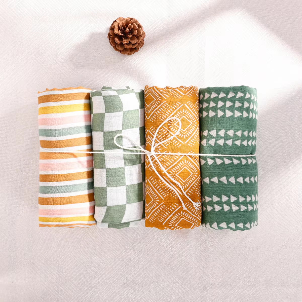 Set Bamboo Cotton Blanket (4PCS)