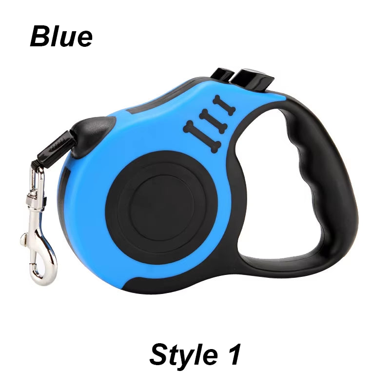 3M/5M Retractable Dog Leash Automatic Retractable Durable Nylon Lead Puppy Outdoor Travel Walking Traction Rope Pet Supplies