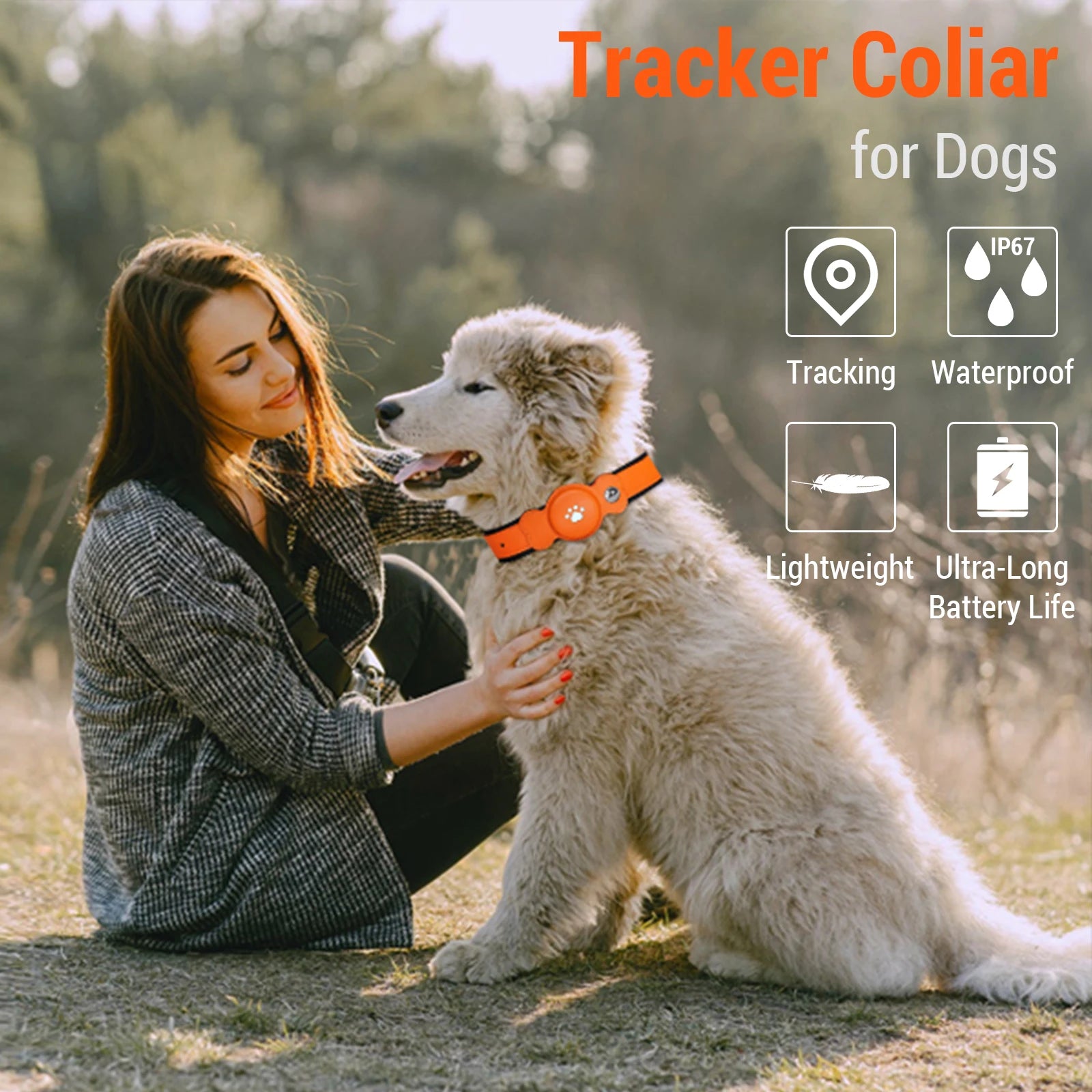 Collar - 4G GPS Pet | IP67 Waterproof  (Real Time Tracking/Sound)  