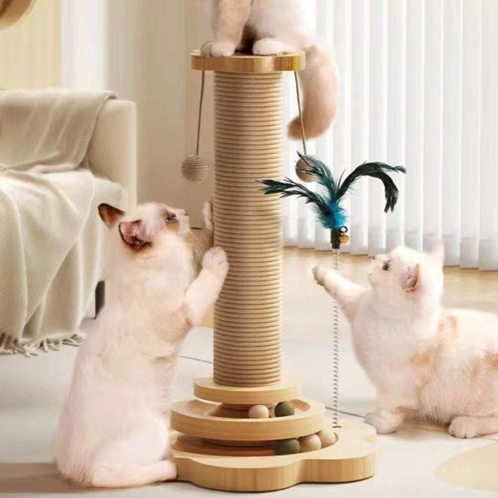 Cat Scratching Post 4-In-1 