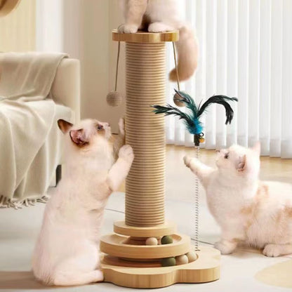 Cat Scratching Post 4-In-1 