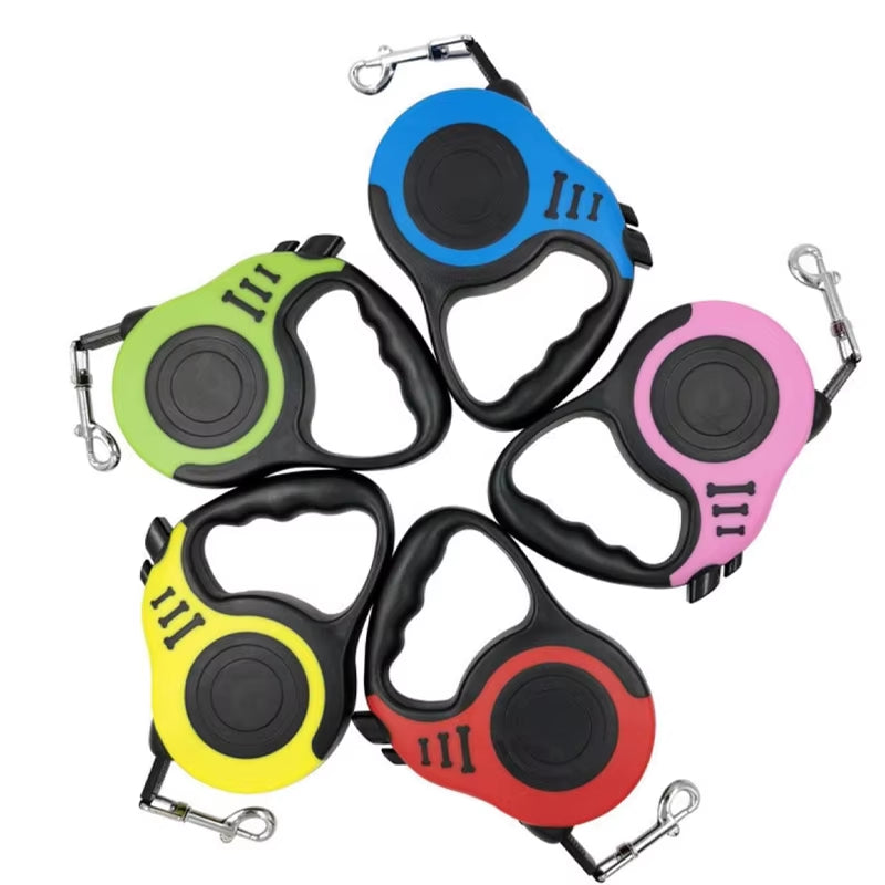 3M/5M Retractable Dog Leash Automatic Retractable Durable Nylon Lead Puppy Outdoor Travel Walking Traction Rope Pet Supplies
