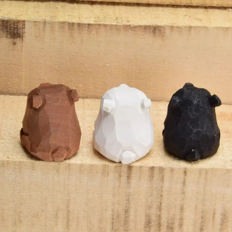 Carved Bear Wooden (Cute Desktop Decorations)