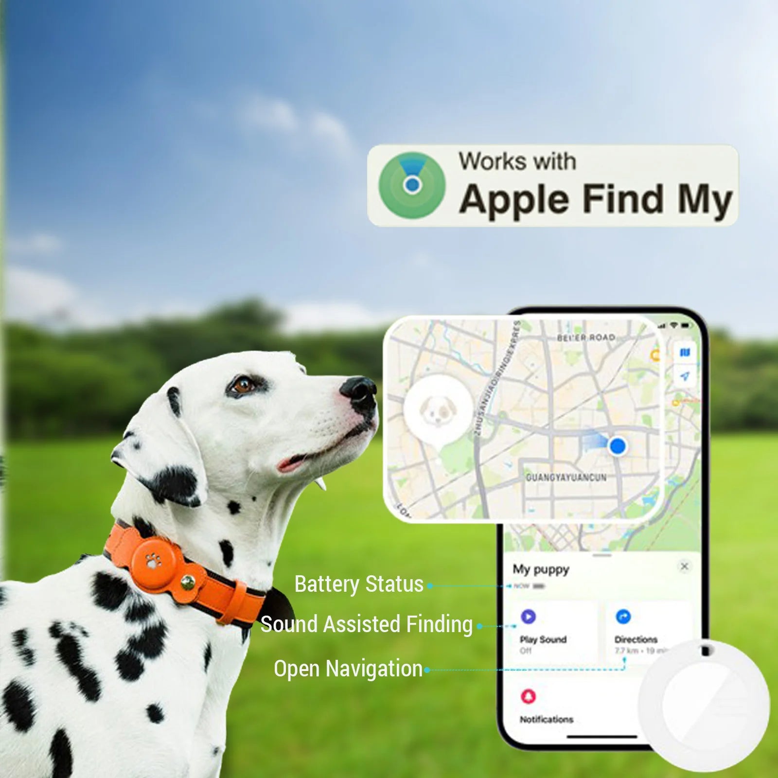 Collar - 4G GPS Pet | IP67 Waterproof  (Real Time Tracking/Sound)  