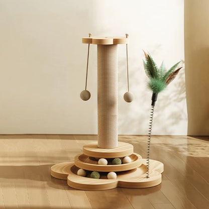 Cat Scratching Post 4-In-1 