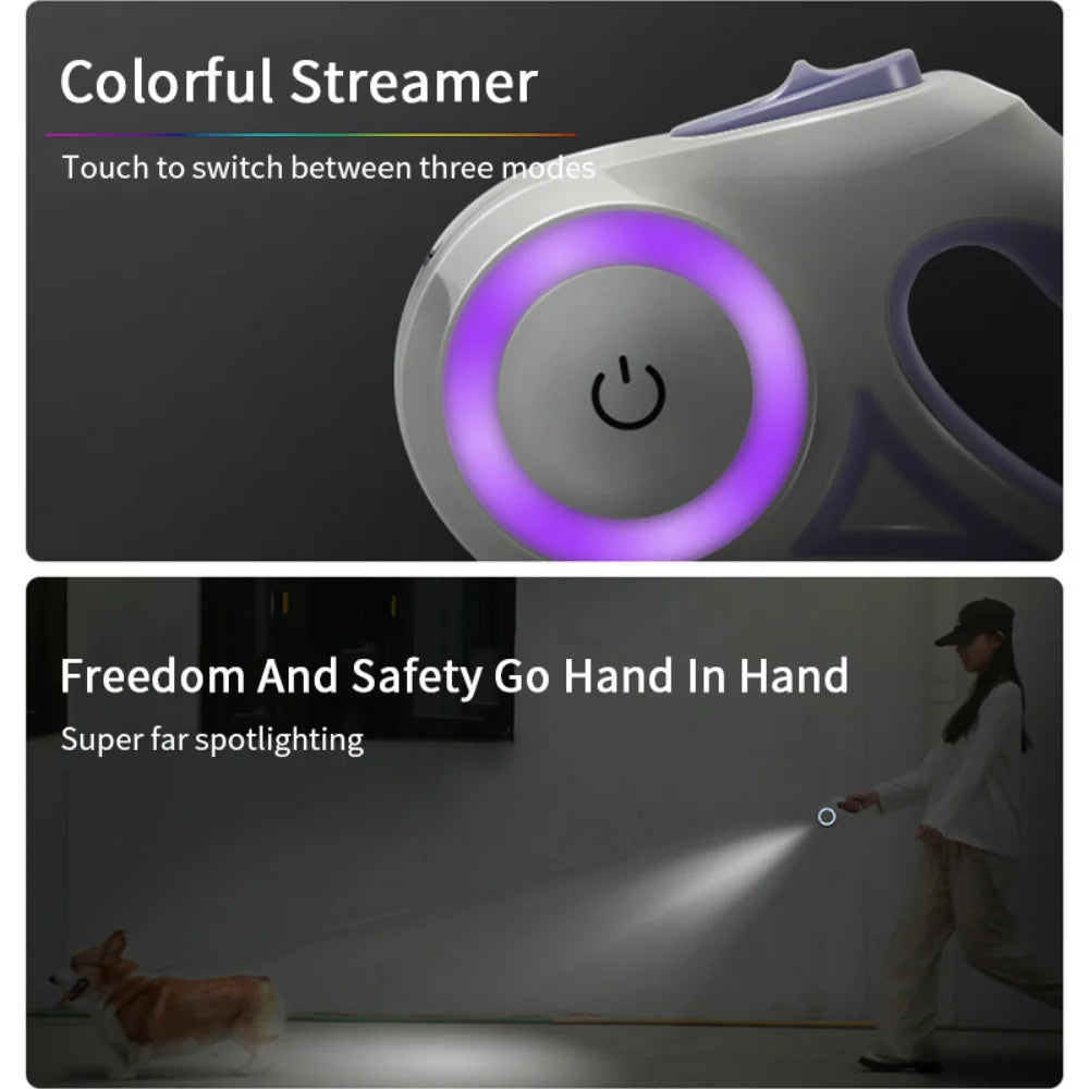  Dog Leash Light Retractable (3&5M)