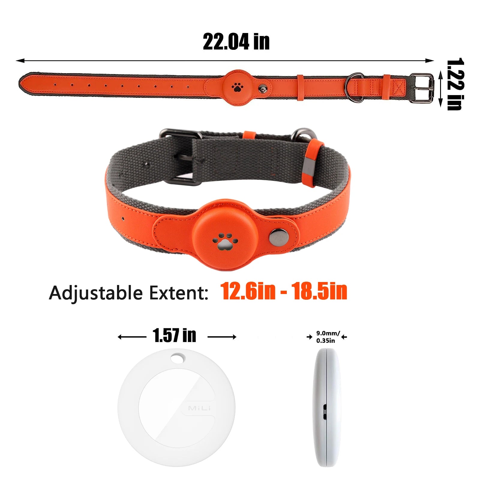 Collar - 4G GPS Pet | IP67 Waterproof  (Real Time Tracking/Sound)  