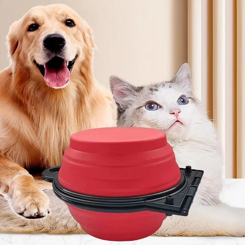 Double Collapsible Travel Bowls - Portable Silicone 