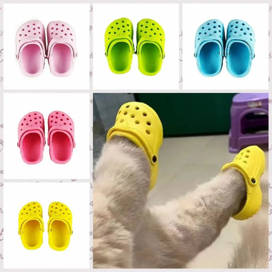1 Pair Non-Slip (Cat Krokcs) 
