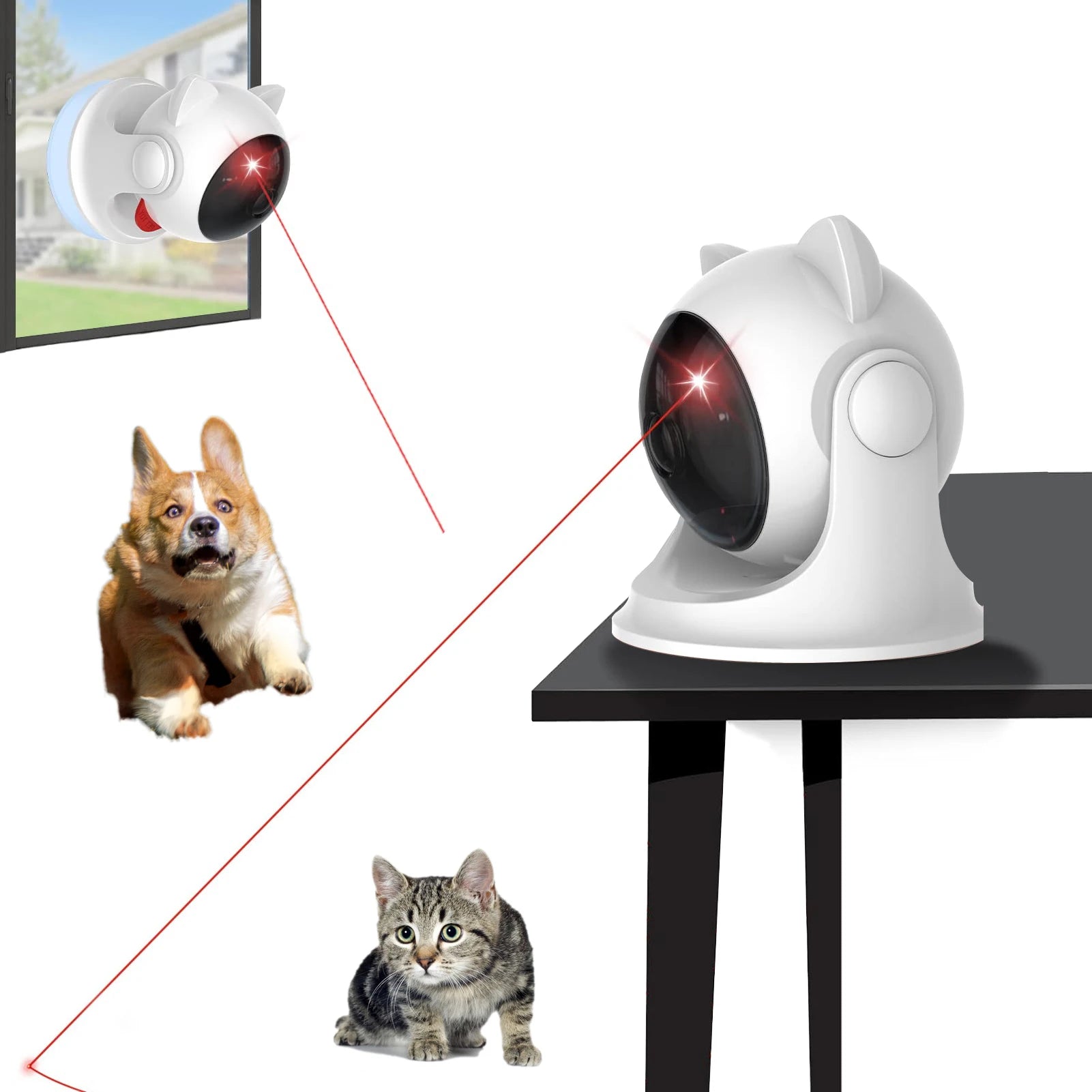 Cat Laser Toy Automatic Rechargeable (Compact Edition)