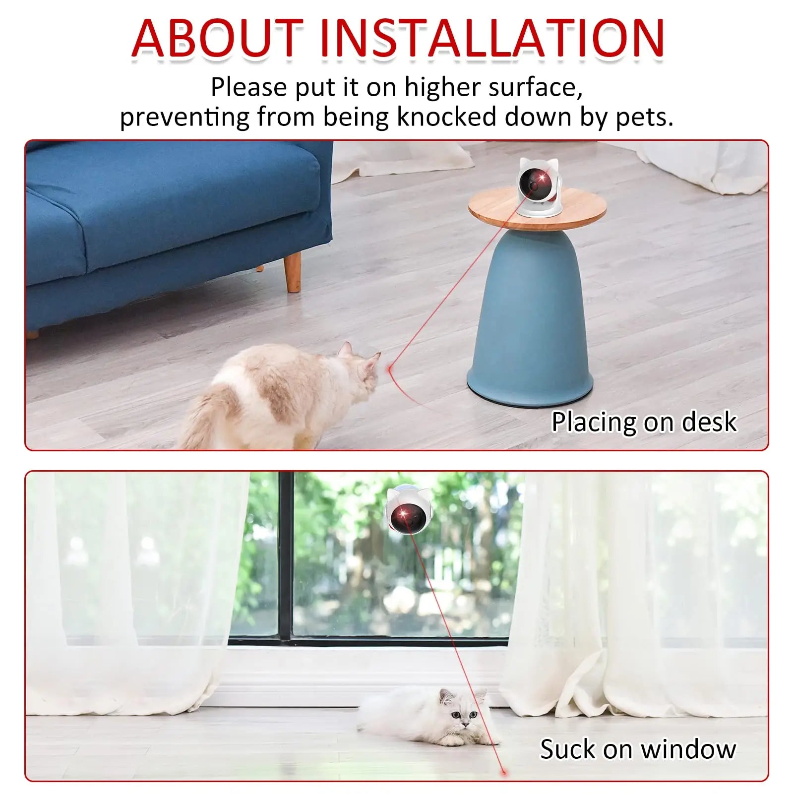 Cat Laser Toy Automatic Rechargeable (Compact Edition)