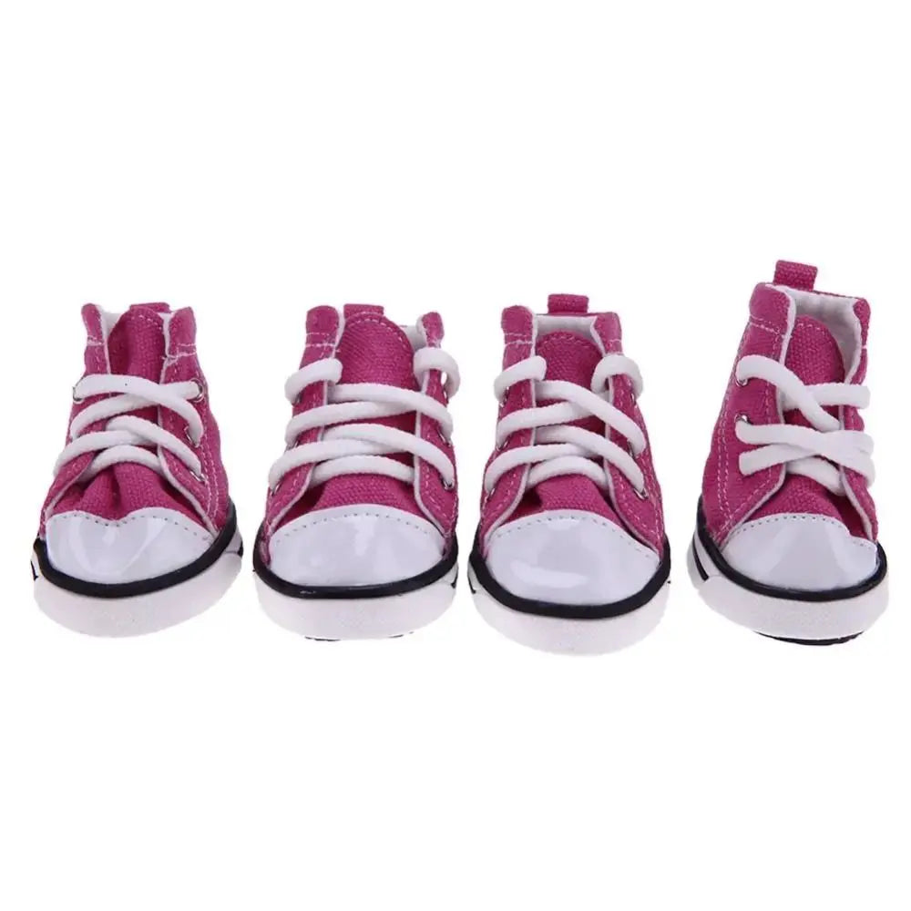 Cute Dog Shoes (Puppy / small dogs ) 4pcs
