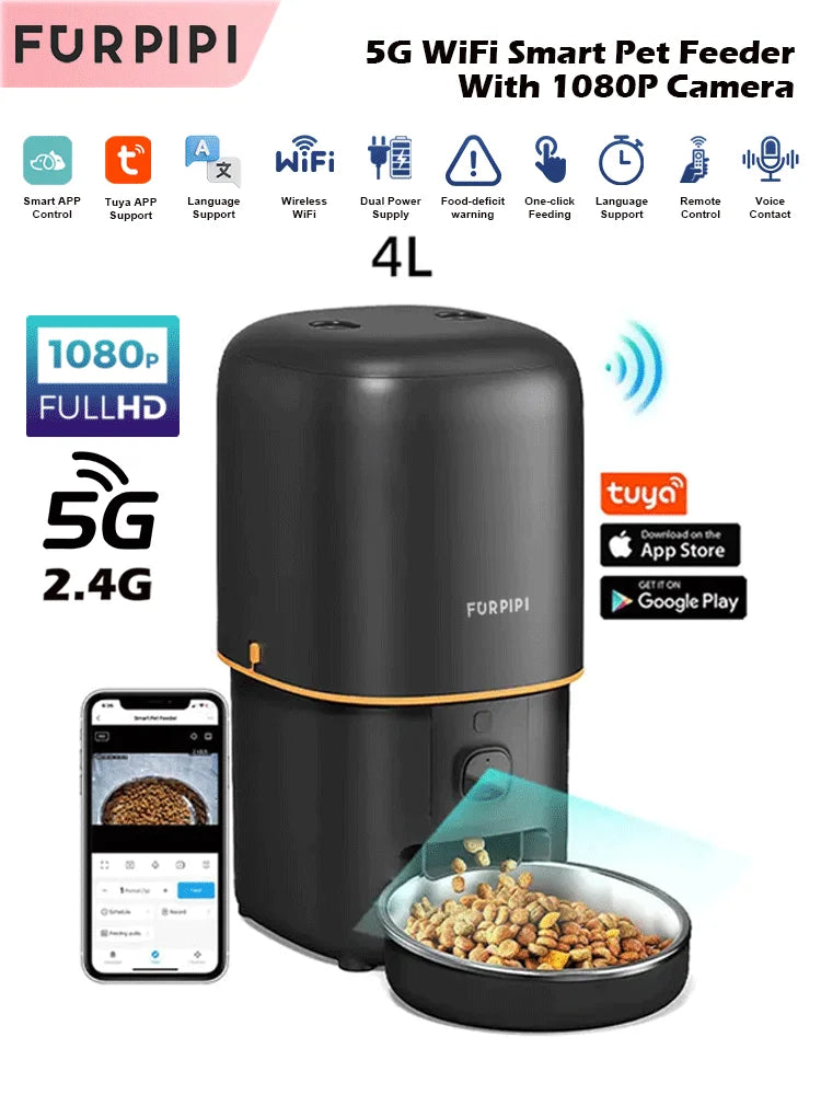 Automatic Cat Feeder with Camera Video (Phone/Live)