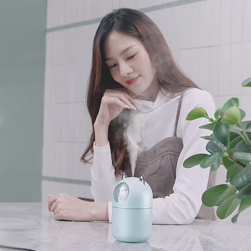 Air Humidifier Cat Shaped Ultra-Silent USB 