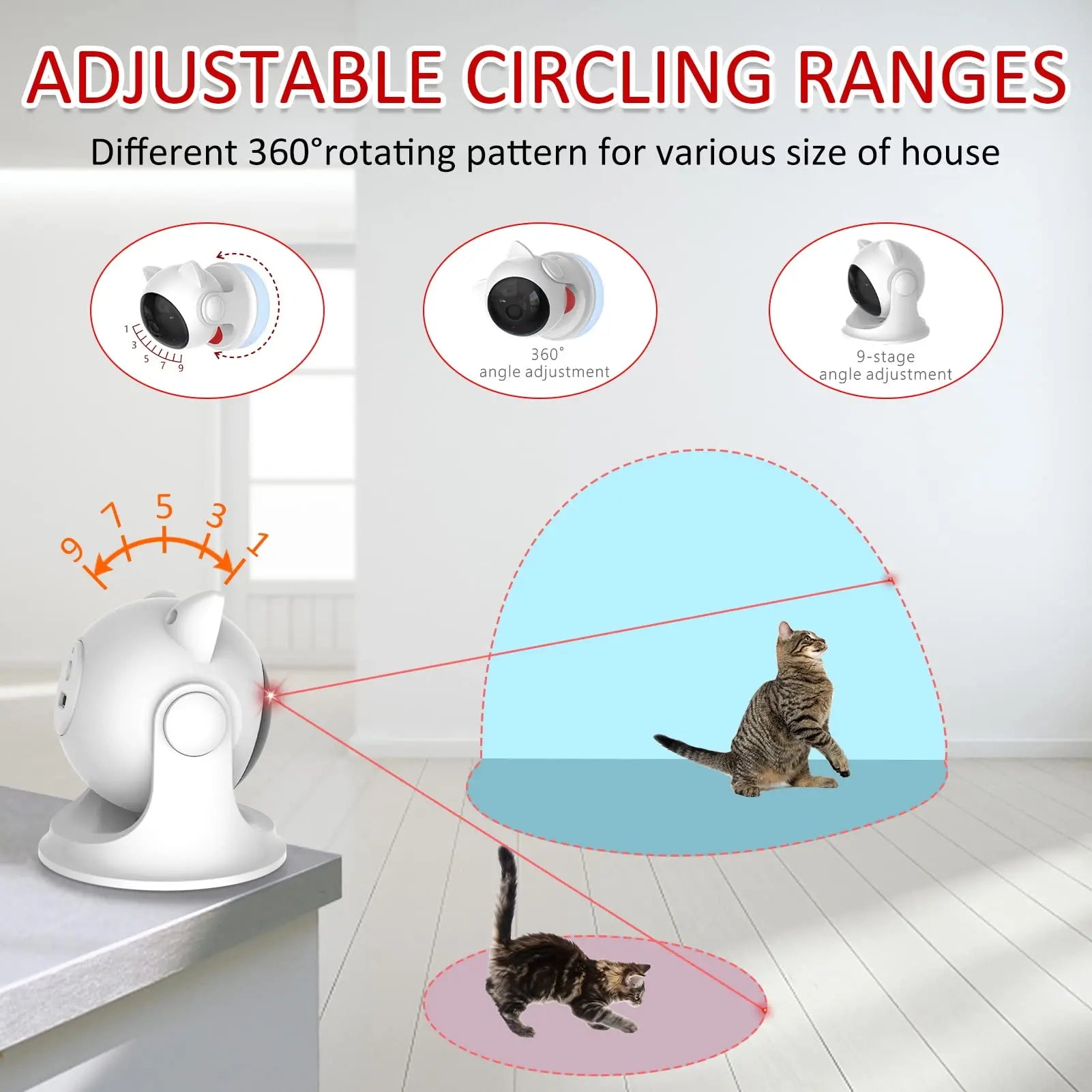 Cat Laser Toy Automatic Rechargeable (Compact Edition)