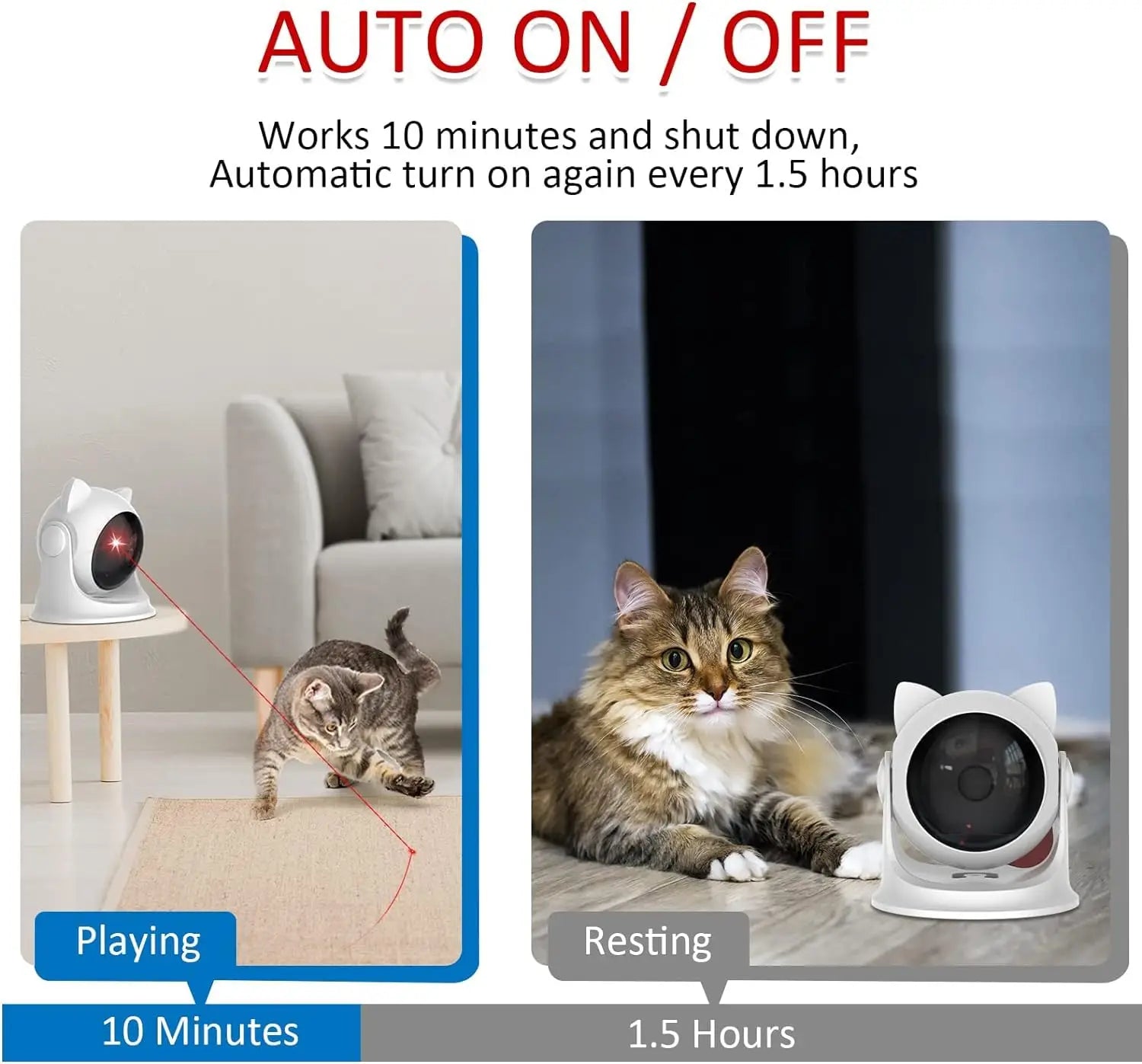 Cat Laser Toy Automatic Rechargeable (Compact Edition)