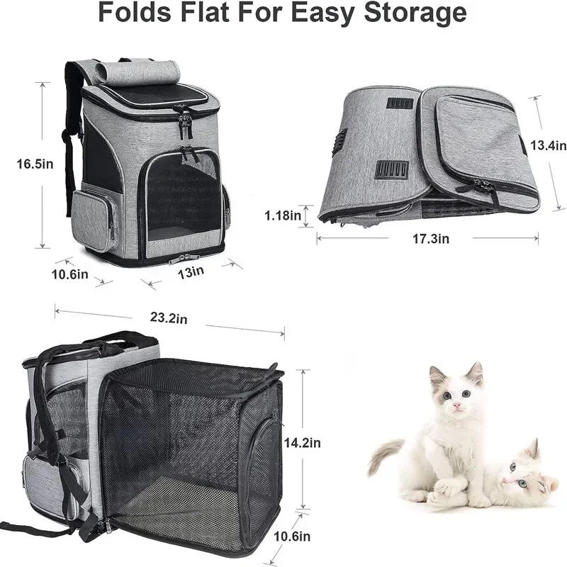 Backpack Pet Carrier (Foldable) Large Capacity