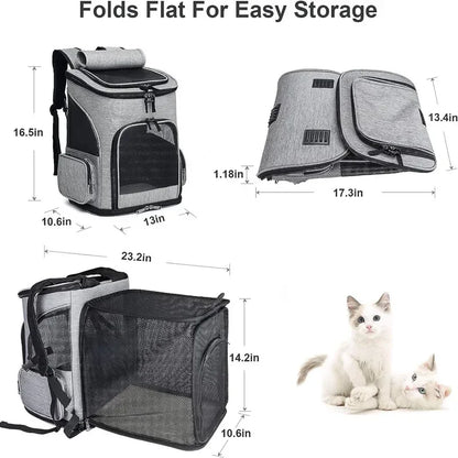 Backpack Pet Carrier (Foldable) Large Capacity