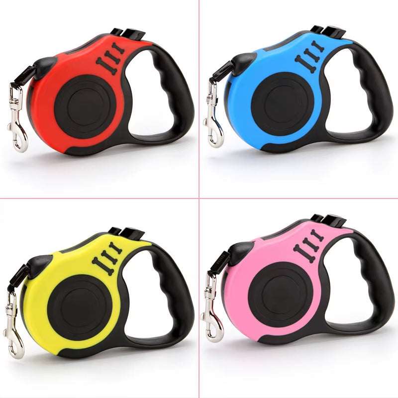 3M/5M Retractable Dog Leash Automatic Retractable Durable Nylon Lead Puppy Outdoor Travel Walking Traction Rope Pet Supplies
