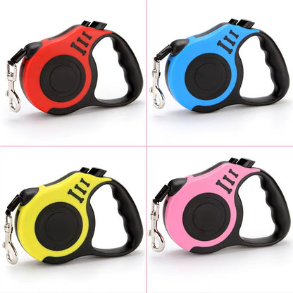 3M/5M Retractable Dog Leash Automatic Retractable Durable Nylon Lead Puppy Outdoor Travel Walking Traction Rope Pet Supplies
