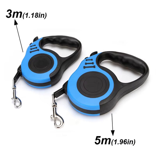 3M/5M Retractable Dog Leash Automatic Retractable Durable Nylon Lead Puppy Outdoor Travel Walking Traction Rope Pet Supplies