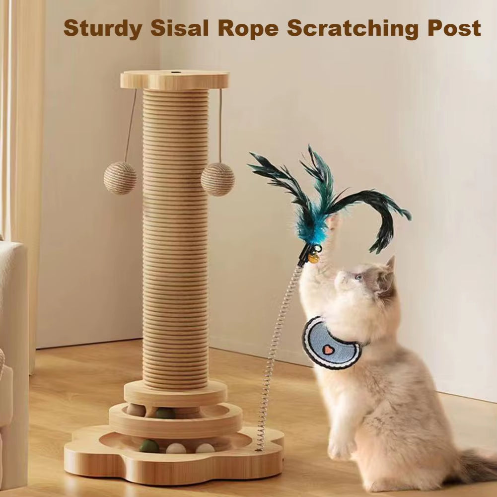 Cat Scratching Post 4-In-1 