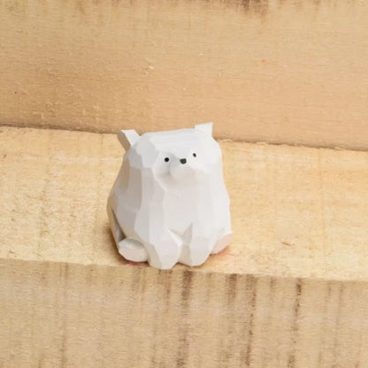 Carved Bear Wooden (Cute Desktop Decorations)