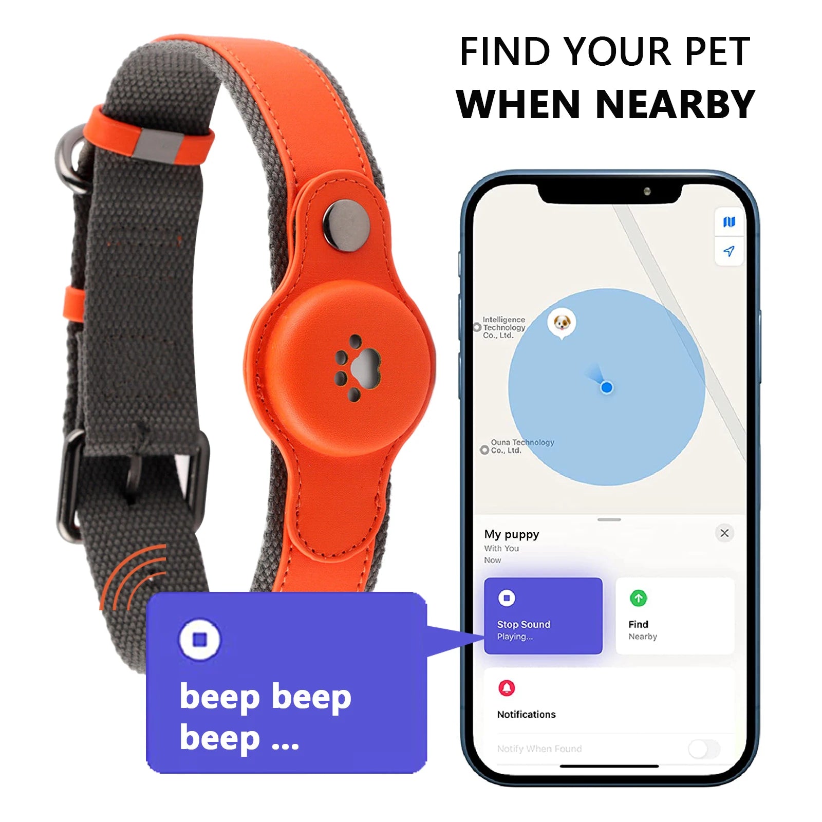 Collar - 4G GPS Pet | IP67 Waterproof  (Real Time Tracking/Sound)  