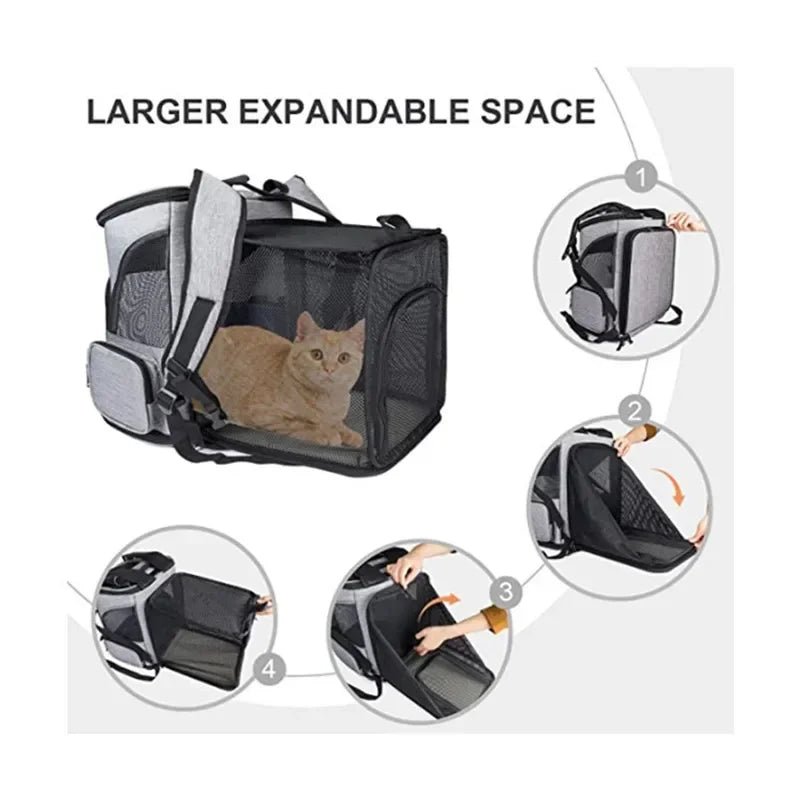 Backpack Pet Carrier (Foldable) Large Capacity